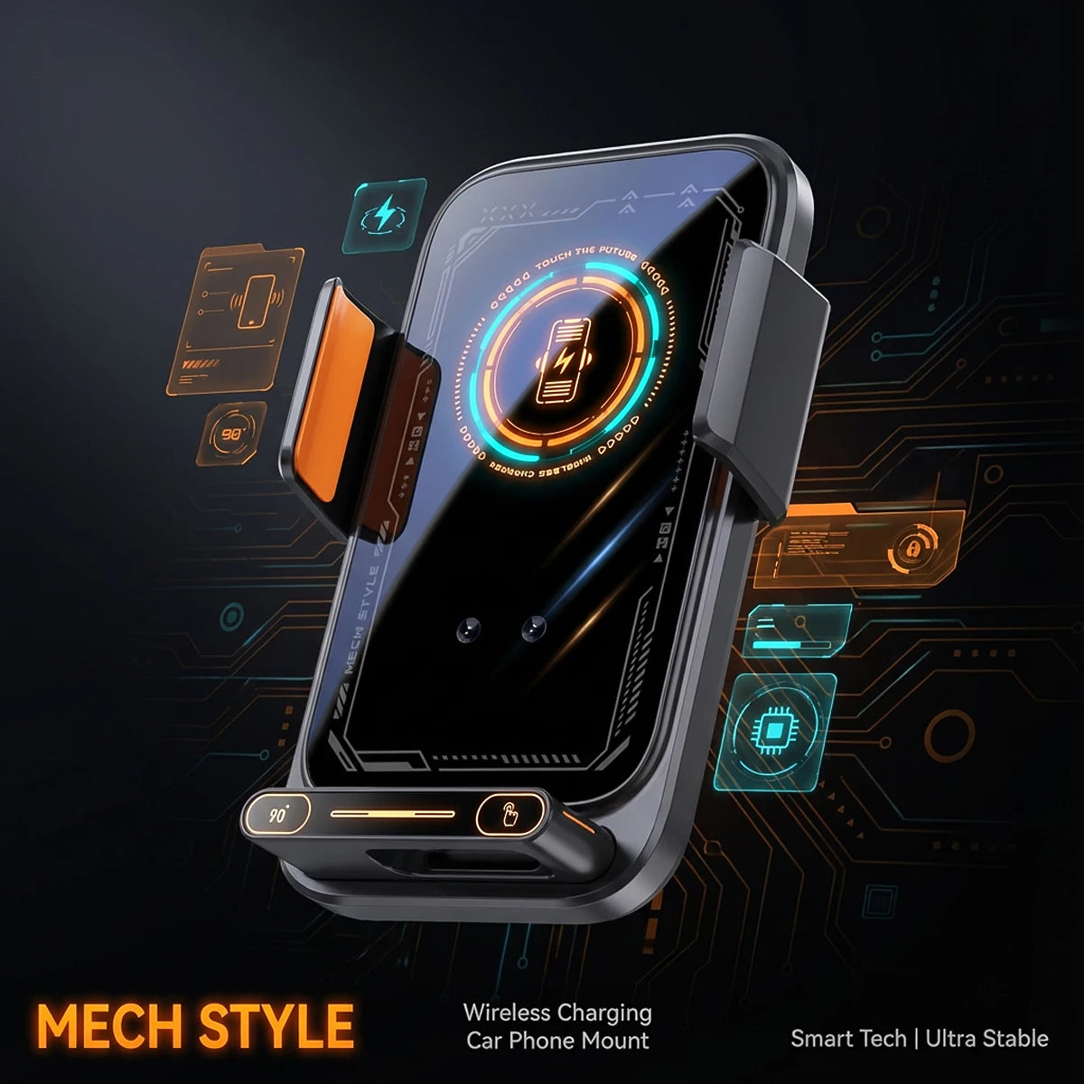Car Wireless Charger & Phone Holder